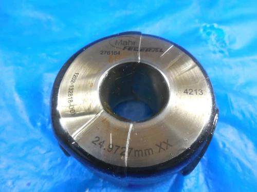 24.9727 MM CLASS XX MASTER PLAIN BORE RING GAGE 25 25.0 UNDERSIZE 1.00 -.0169