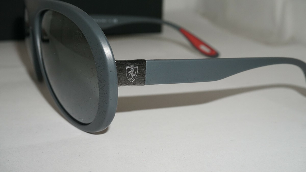 RAY BAN New Sunglasses Ferrari Gray Gray Mirror RB4310M