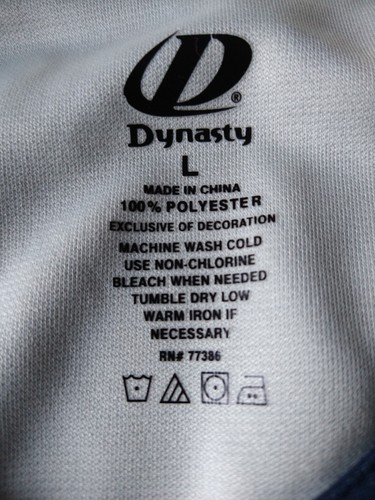 NWT YORK YANKEES LARGE MLB BUTTON DOWN DYNASTY STITCHED JERSEY DARK BLUE & WHITE - Picture 4 of 8