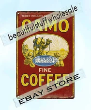 Heekin's Camo Coffee collectible wall art tin sign