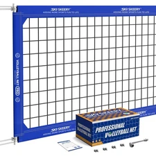 Professional Volleyball Net,Official Size 32Ã—3.3Ft,Equipped with Double Stee...