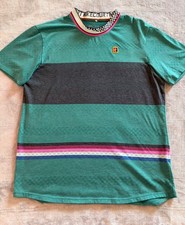 Nike Court Challenger Shirt Mens Size-L Green Tennis Crew AJ8183 Dri-Fit Ringer