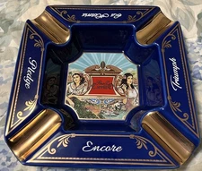 EP Carrillo Triumph La Historia Ceramic Ashtray Gold Accents NEW