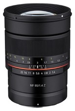 Samyang MF 85mm f 1.4 Prime Lens for Nikon Z Mount Mirrorless Cameras Portrait