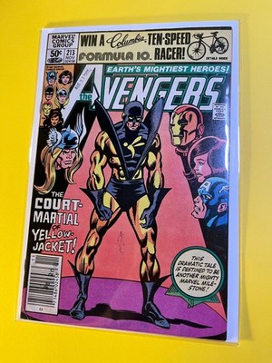 Avengers #213 Marvel Comics 1981 Hank Pym Strikes Wasp Controversial Key Issue