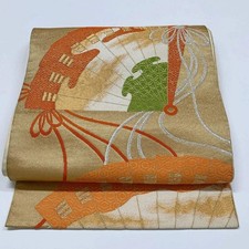 6306 Japanese Vintage Fukuro Obi Belt Kimono Fabric Silk Traditional