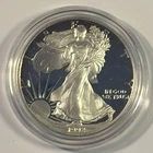 1992s American Silver Proof Eagle Deep Cameo, Mint Plastic Holder Free Shipping!