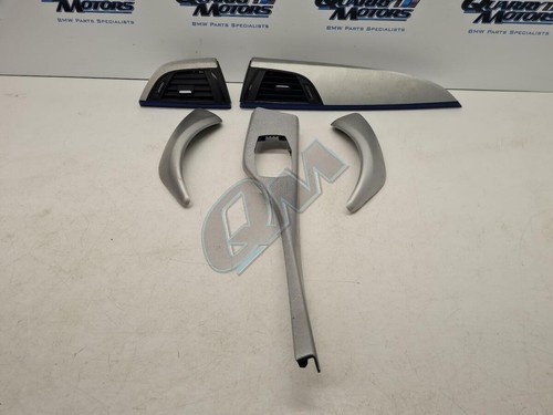 Genuine Used BMW Hexagon and Blue Trim Finisher Kit Fits 1 Series F20 F21