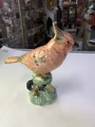 Vintage Stangl Art Pottery Cardinal #3444 Hand Painted Bird Figure Signed