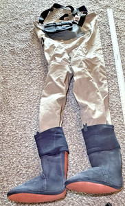 Simms Gore-Tex Stockingfoot Chest Waders Men's Size M (Foot Size 9-11) Made in U