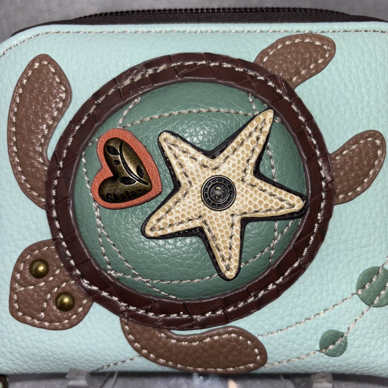 Chala Sea Turtle Zip Around MultiPocket Wristlet … - image 7