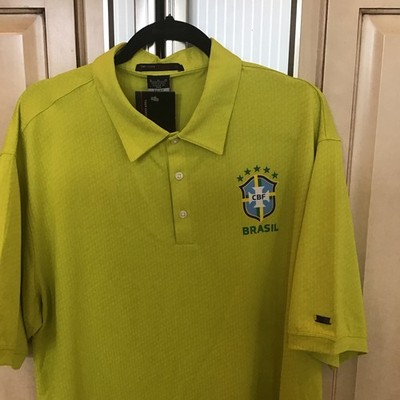 Brazil World Cup Soccer 2026 Nike TW Polo Shirt Size XL New With