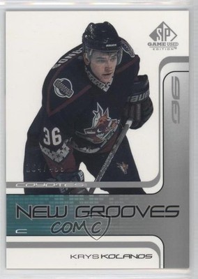 2001 SP Game Used Edition New Grooves /499 Krys Kolanos Krystofer Rookie RC 0i5