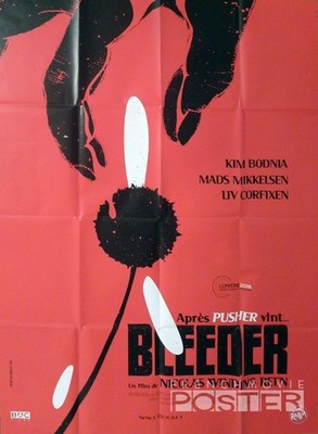 BLEEDER - MIKKELSEN / NICOLAS WINDING REFN - REISSUE LARGE FRENCH MOVIE POSTER
