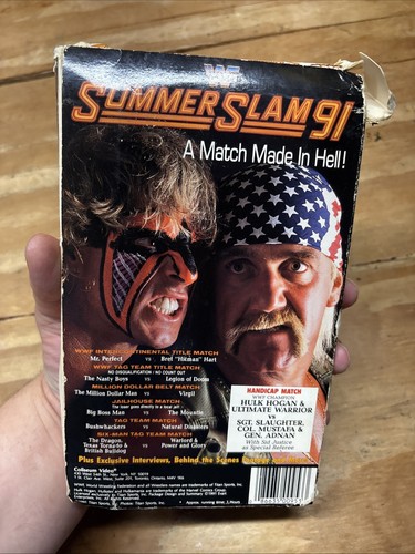 WWF Summer Slam 91 - VHS Tape Big Box WWE Vintage VHS Rare Tested Fast Shipping - Picture 9 of 14