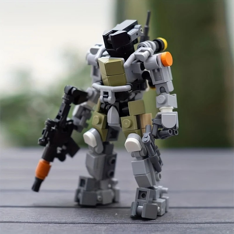 MOC Robot Armor Building Kit Action Figure Model Toy for Kids Adults Collectible