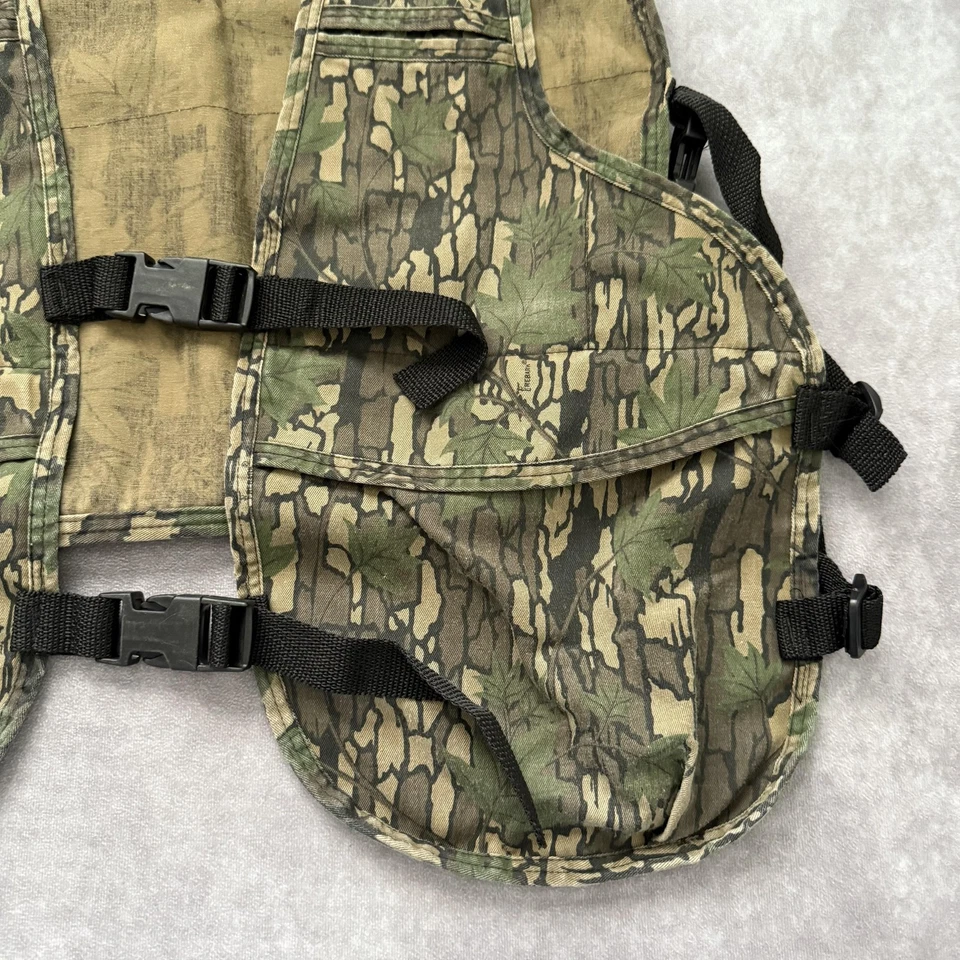 Vintage 80s 90s Hunting Camouflage Vest Size L Realtree Camo - Image 4 of 4