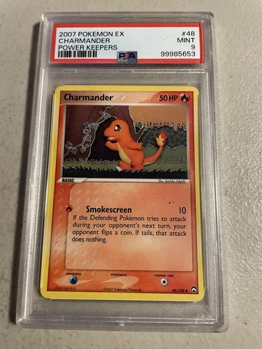 2009 POKEMON EX POWER KEEPERS CHARMANDER 48/108 PSA 9 MINT