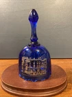 Vintage Fenton Diamond Optic Bell Cobalt Blue 2000 Ltd Edition Women's Club EUC