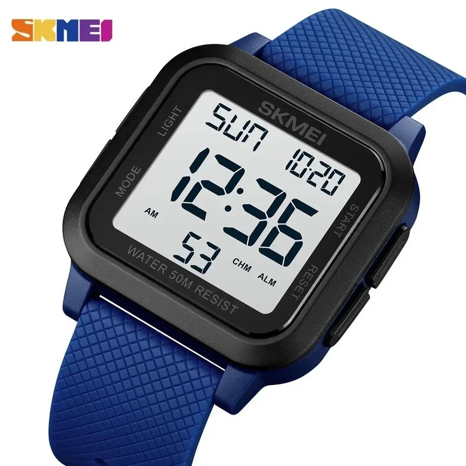 SKMEI Digital Watch Sports Mens 50M Waterproof Resistant Casual Military 1894 - image 3 of 4