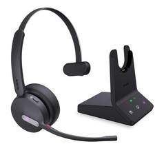 Yealink WH64 Teams Mono DECT Bluetooth Wireless Headset, 606ft Range Black
