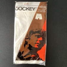 1970s NOS Cotton Jockey Classic Brief sz 34 White Vintage Mint In Package USA