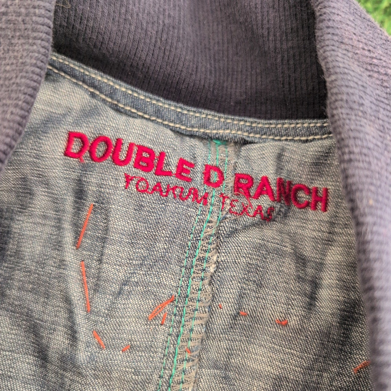 Double D Ranch Western Eagle Thunderbird Plaid De… - image 4