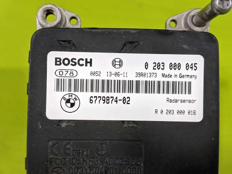 06 07 BMW 750i RADAR DE CONTROL DE CRUCERO ADAPTATIVO OEM 3862-38 Foto 4 de 4