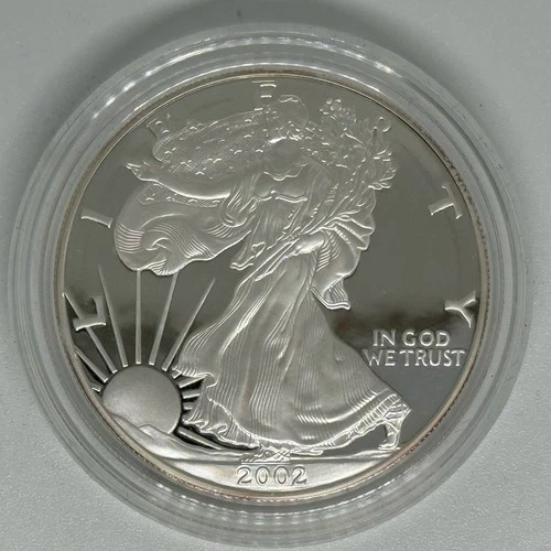Photo of a 2002-W American Silver Eagle Proof from an eBay listing that sold on Jul 22, 2026