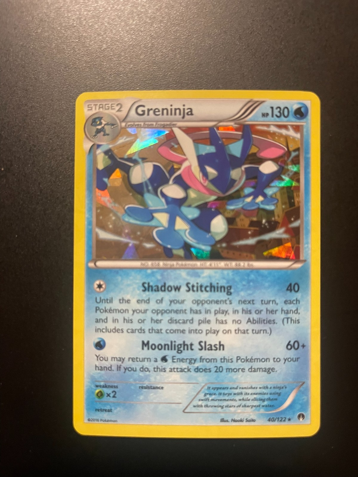 Greninja Rare XY - BREAKpoint 40/122 NM Pokemon Card Holo