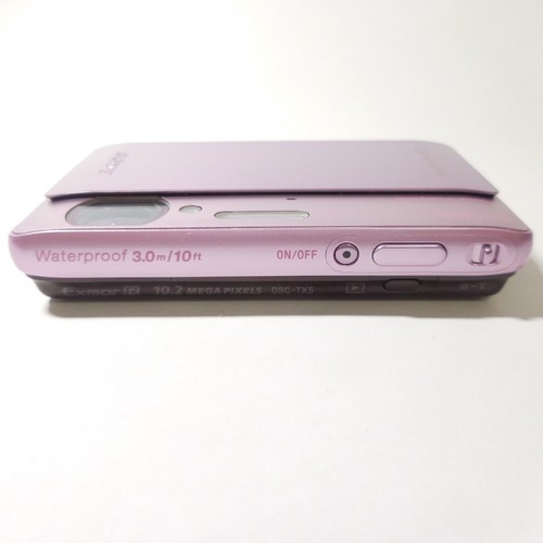 SONY Cyber Shot DSC-TX5 Pink Digital Camera w/Battery Charger SD card Japanese - Picture 15 of 22