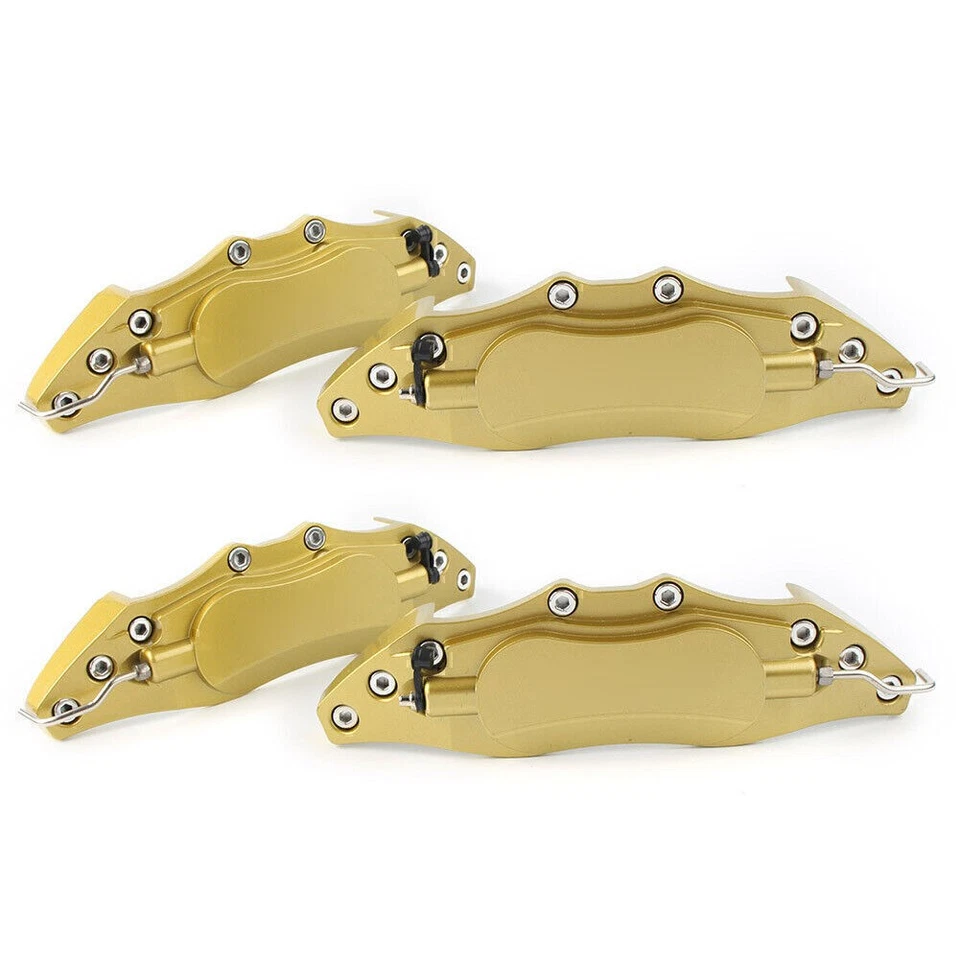 4pcs 10.5" Metal 3D Universal Style Front Brake Caliper Cover GOLD Foto 4 de 4
