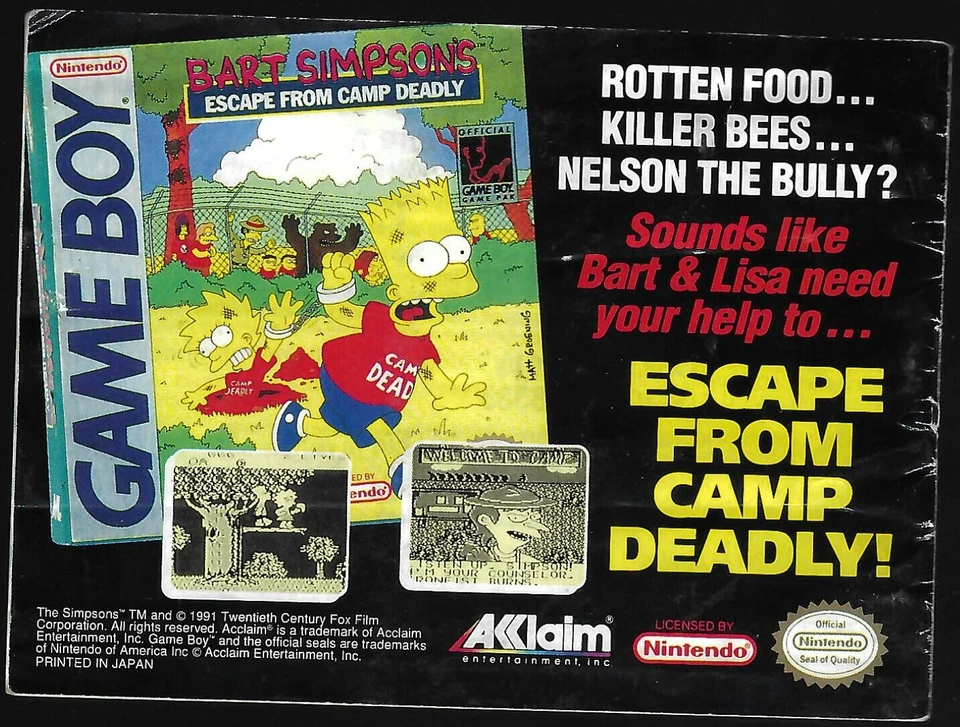 MANUAL ONLY T2: Terminator 2 Judgment Day (Nintendo Game Boy 1991) Authentic - Image 2 of 3