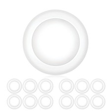 Parmida 12 Pack 56 Inch Dimmable Led Disk Light Surface Flush Mount 15w 5000k Parmida 12 Pack 56 Inch Dimmable Led Disk Light Surface Flush Mount 15w 5000k