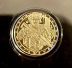 Monarch Mint 1/200 oz .9999 Fine Gold Tactical Skeleton Round Coin In Capsule