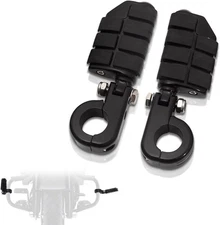 FOVPLUE 1.25" Highway Footpegs, Adjustable Footrest w/Mounting P-Clamps for Harl