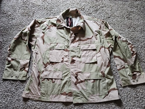 US Army Desert Camo Jacket 3XLARGE-REGULAR 3XL Shirt Tactical Coat Tru-spec (C9)