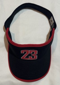 VINTAGE MICHAEL JORDAN VISOR HAT CAP MJ 23 CHICAGO BULLS NIKE JUMPMAN