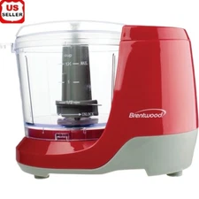 Mini Food Chopper 1.5Cup 100W Stainless Steel Blades Easy Clean BPA Free Plastic