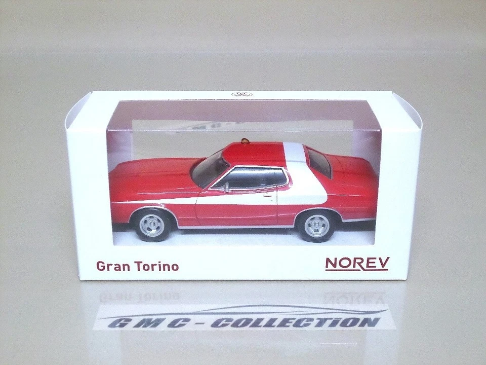 FORD GRAN TORiNO COUPE' 1976 "STARSKY & HUTCH" ROSSO RED JET CAR NOREV 1/43 - Immagine 3 di 3