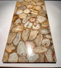 Natural Rectangular Agate Table Top, Dining Table, Coffee Table, Resin Table top