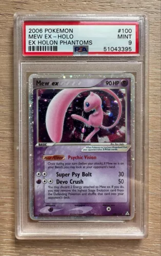 Mew EX 100/110 Graded PSA 9 MINT EX Holon Phantoms Pokemon