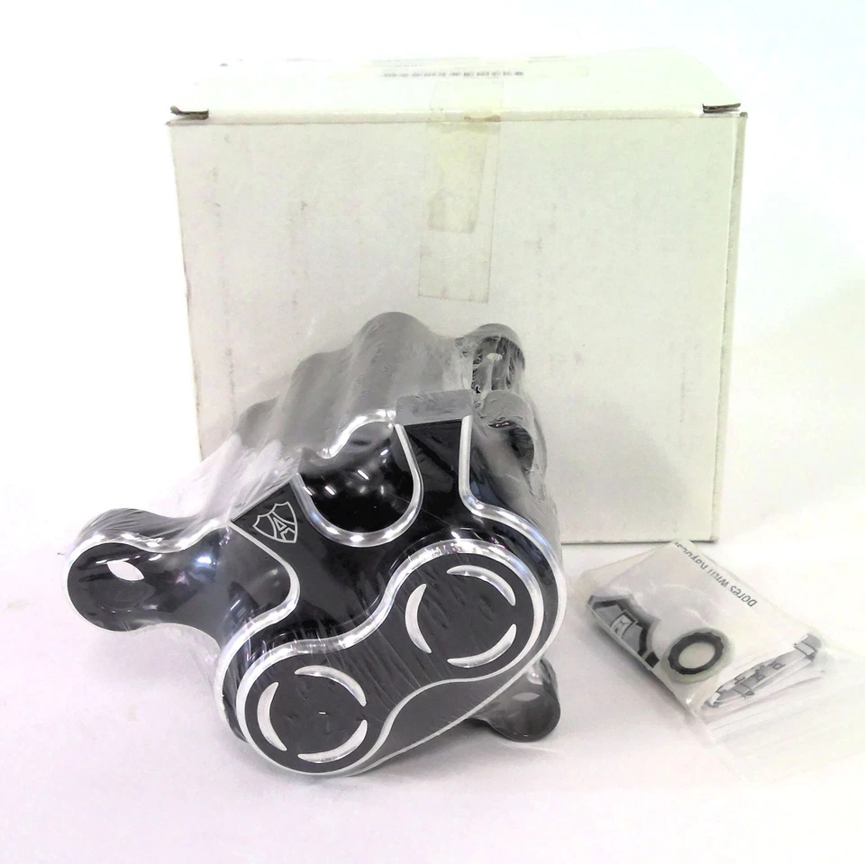 Carcasa pinza de freno trasera negra Arlen Ness Billet solo 2008-2013 XL 1701-0490 Foto 2 de 4