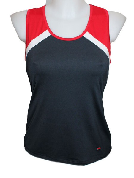 T) Top Tank Tanktop Tennis Sport Fila Thekla Blau Weiss Rot Gr. S 36 Neu-image
