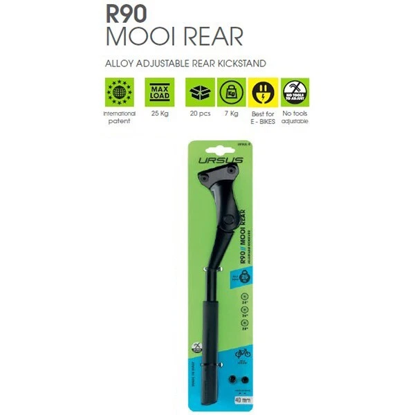 béquille latérale arrière URSUS MOOI ajustable 24" 26" 28" écart vis 40 mm