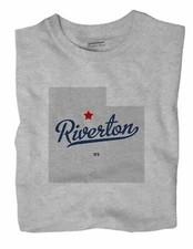 Riverton Utah UT T-Shirt MAP