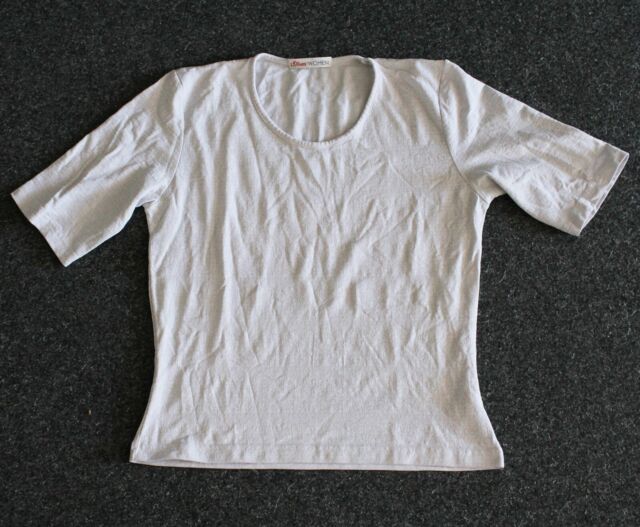s.Oliver Damen Kurzarm-Shirt Weiß Stretch-Top U-Ausschnitt Gr 36 38 TOP Zustand