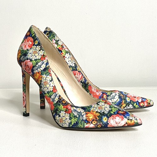 Nine West Tatyana Floral pumps heels 7M 