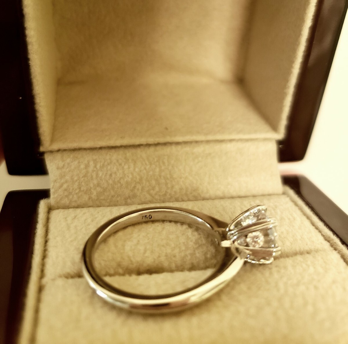 RITANI 18K SEMI MOUNTING 0.35 CTW DIAMOND ENDLESS LOVE