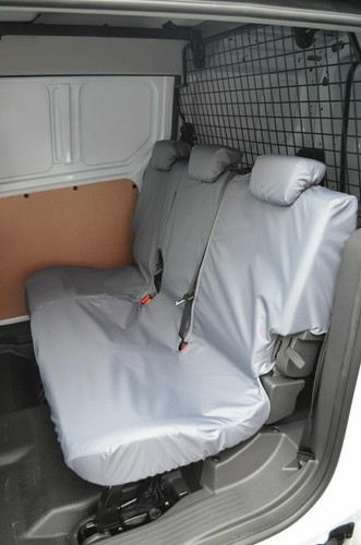 Ford Transit Connect 2018+ Double Cab Rear Grey Waterproof Tailored Seat Covers - Picture 2 of 3